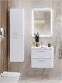 Тумба с раковиной подвесная BelBagno DUE 50 Bianco Lucido, ручки - Хром полированный 0480051319