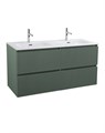 Тумба с раковиной подвесная с четырьмя ящиками BelBagno UNO 120 Еловый Матовый, раковина CZR-8073-120-2 1314323028