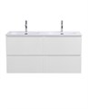 Тумба с раковиной подвесная с четырьмя ящиками BelBagno UNO 120 Bianco Opaco, раковина CZR-8073-120-2 01375884797