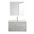 Тумба с раковиной подвесная BelBagno ACQUA 100 Cemento Verona Grigio, раковина белая 1570408681