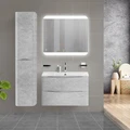 Тумба с раковиной подвесная BelBagno ACQUA 90 Cemento Verona Grigio, раковина белая 01333138659