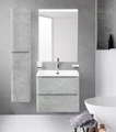 Тумба с раковиной подвесная BelBagno ALBANO 70 Cemento Verona Grigio, раковина белая 901199903