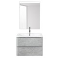 Тумба с раковиной подвесная BelBagno ALBANO 70 Cemento Verona Grigio, раковина белая 901199903