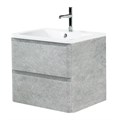 Тумба с раковиной подвесная BelBagno ALBANO 70 Cemento Verona Grigio, раковина белая 901199903