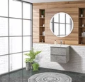 Тумба с раковиной подвесная BelBagno ALBANO-CER 50 Cemento Verona Grigio, раковина белая 0369549052