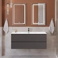 Тумба с раковиной подвесная BelBagno KRAFT 120 Темно-Серый Матовый, раковина BB1200ETL 206007105