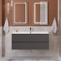 Тумба с раковиной подвесная BelBagno KRAFT 120 Темно-Серый Матовый, раковина BB-8099-120 0159915684