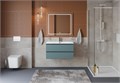 Тумба с раковиной подвесная BelBagno KRAFT 90 Голубой Матовый, раковина BB-8099-90 0343344345
