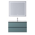 Тумба с раковиной подвесная BelBagno KRAFT 90 Голубой Матовый, раковина BB-8099-90 0343344345