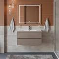 Тумба с раковиной подвесная BelBagno KRAFT 90 Бежевый матовый, раковина BB900ETL 0903918231