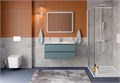 Тумба с раковиной подвесная BelBagno KRAFT 100 Голубой Матовый, раковина BB-8099-100 0802963969