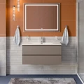 Тумба с раковиной подвесная BelBagno KRAFT 100 Бежевый матовый, раковина BB-8099-100 0775538018