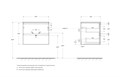 Тумба с раковиной подвесная BelBagno KRAFT 60 Голубой Матовый, раковина BB-8099-60 1888572519
