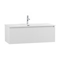 Тумба с раковиной подвесная с одним ящиком BelBagno UNO 100 Bianco Opaco, раковина BB-8099-100 132659812