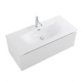 Тумба с раковиной подвесная с одним ящиком BelBagno UNO 100 Bianco Opaco, раковина BB-8099-100 132659812