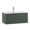 Тумба с раковиной подвесная с одним ящиком BelBagno UNO 80 Еловый Матовый, раковина BB-8099-80 0304749019