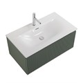 Тумба с раковиной подвесная с одним ящиком BelBagno UNO 80 Еловый Матовый, раковина BB-8099-80 0304749019