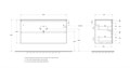Тумба с раковиной подвесная BelBagno UNO 120 Темно-Серый Матовый, раковина BB-8099-120 744205222