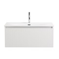 Тумба с раковиной подвесная с одним ящиком BelBagno UNO 80 Bianco Opaco, раковина BB-8099-80 803066894