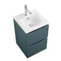 Тумба с раковиной подвесная BelBagno UNO-MINI 40 Голубой Матовый, раковина BB-8099-3-40 01557333951