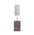 Тумба с раковиной подвесная BelBagno UNO-MINI 40 Бежевый матовый, раковина BB-8099-3-40 0693092284