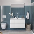 Тумба с раковиной подвесная BelBagno UNO 100 Bianco Opaco, раковина BB-8099-100 0228974117