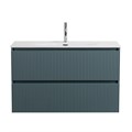 Тумба с раковиной подвесная BelBagno UNO-MINI 100 Голубой Матовый, раковина BB-8099-3-100 0746346587