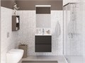 Тумба с раковиной подвесная BelBagno UNO-MINI 70 Темно-Серый Матовый, раковина BB-8099-3-70 262466212