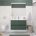 Тумба с раковиной подвесная BelBagno UNO 100 Еловый Матовый, раковина BB-8099-100 1749426796