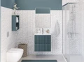 Тумба с раковиной подвесная BelBagno UNO-MINI 50 Голубой Матовый, раковина BB-8099-3-50 2045598433