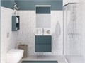 Тумба с раковиной подвесная BelBagno UNO-MINI 50 Голубой Матовый, раковина BB-8099-3-50 2045598433