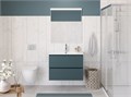 Тумба с раковиной подвесная BelBagno UNO 90 Голубой Матовый, раковина BB-8099-90 01493430023