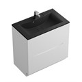 Тумба с раковиной напольная BelBagno MARINO 80 Bianco Lucido, раковина чёрная BB800/450-LV-ART-PR-NERO 01019562366