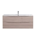 Тумба с раковиной подвесная BelBagno MARINO-CER-N 120 Rovere Grigio, раковина белая 0924451622