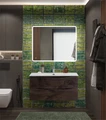Тумба с раковиной подвесная BelBagno MARINO-CER-N 100 Rovere Nature Grigio, раковина BB-8099-100 0726345573