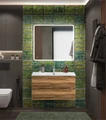 Тумба с раковиной подвесная BelBagno MARINO-CER-N 90 Rovere Rustico, раковина белая 01095544388