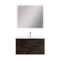Тумба с раковиной подвесная BelBagno MARINO-CER-N 90 Rovere Nature Grigio, раковина белая 0719420038