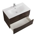 Тумба с раковиной подвесная BelBagno MARINO-CER-N 90 Rovere Nature Grigio, раковина белая 0719420038