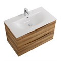 Тумба с раковиной подвесная BelBagno MARINO-CER-N 80 Rovere Rustico, раковина белая 2121779223