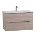 Тумба с раковиной подвесная BelBagno MARINO-CER-N 80 Rovere Grigio, раковина белая 506373207