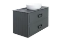 Тумба под раковину LA FENICE Cubo Grigio TWIN серый 90, FNC-01-CUB-G-90-2 FNC-01-CUB-G-90-2