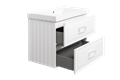 Тумба под раковину LA FENICE Cubo Bianco TWIN белый 80, FNC-01-CUB-B-80-2 FNC-01-CUB-B-80-2