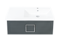 Тумба под раковину LA FENICE Cubo Grigio серый 90, FNC-01-CUB-G-90 FNC-01-CUB-G-90