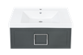 Тумба под раковину LA FENICE Cubo Grigio серая 80, FNC-01-CUB-G-80 FNC-01-CUB-G-80