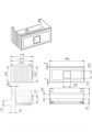 Тумба под раковину LA FENICE Cubo Bianca белая 80, FNC-01-CUB-B-80 FNC-01-CUB-B-80