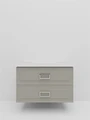 Тумба под раковину LA FENICE Cubo Cappuccino TWIN, FNC-01-CUB-C-100-2, бежевая 100 FNC-01-CUB-C-100-2