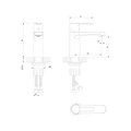 Смеситель Lemark Ladoga для раковины (LMF-0712B-BL) LMF-0712B-BL