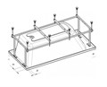 Каркас для ванны Roca BECOOL1 80х80 (Z.RU93.0.278.6) Z.RU93.0.278.6