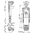 SA2000SK 1/2" CHROM Выпускной комплект со стоп кнопкой(одинарной) , с впускной механизм А18 1/2 . SA2000SK 1/2" CHROM