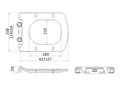 Крышка-сиденье для унитаза Creo Ceramique TOURS TO1002N slim микролифт, белый (UF3001) TO1001N
